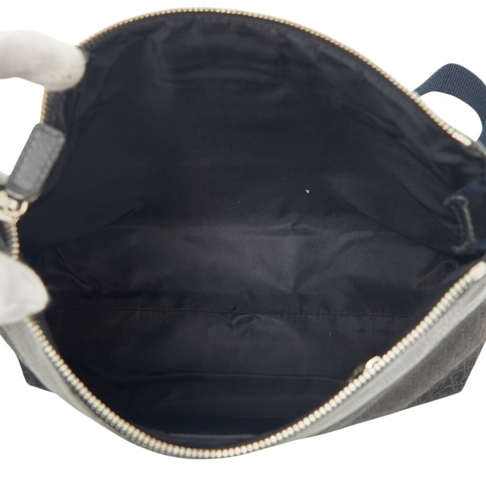 CHRISTIAN DIOR Black Leather Trotter Shoulder Bag - Picture 8 of 11